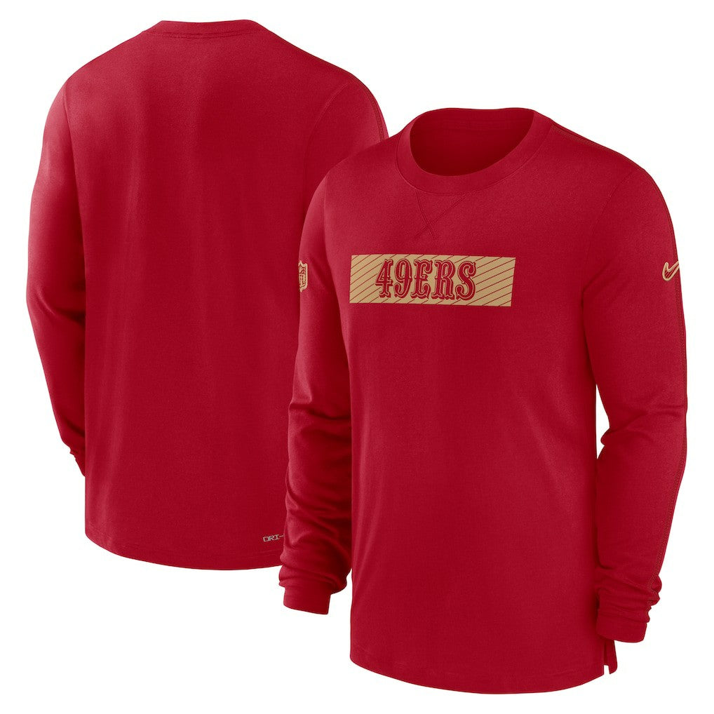 NFL San Francisco 49ers Sideline Player Performance Long Sleeve T-Shirt