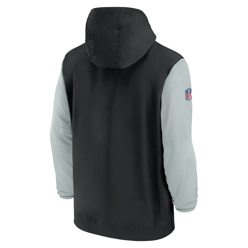 NFL Las Vegas Raiders 2024/25 Sideline Pre-Game Player 1/2-Zip Hoodie Jacket