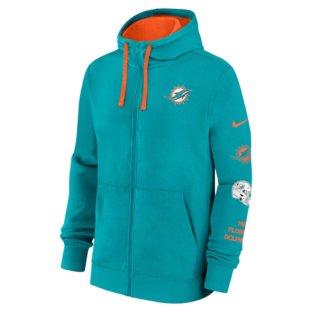NFL Miami Dolphins Primetime Club Full-Zip Hoodie