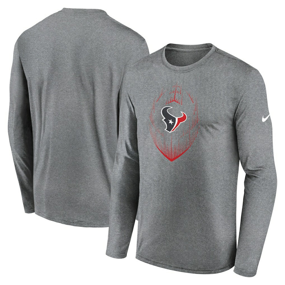 NFL Houston Texans Icon Legend Performance Long Sleeve T-Shirt