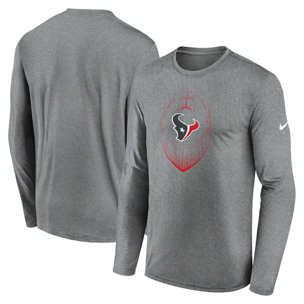NFL Houston Texans Icon Legend Performance Long Sleeve T-Shirt