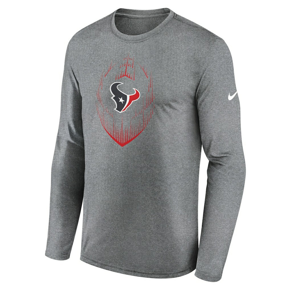 NFL Houston Texans Icon Legend Performance Long Sleeve T-Shirt