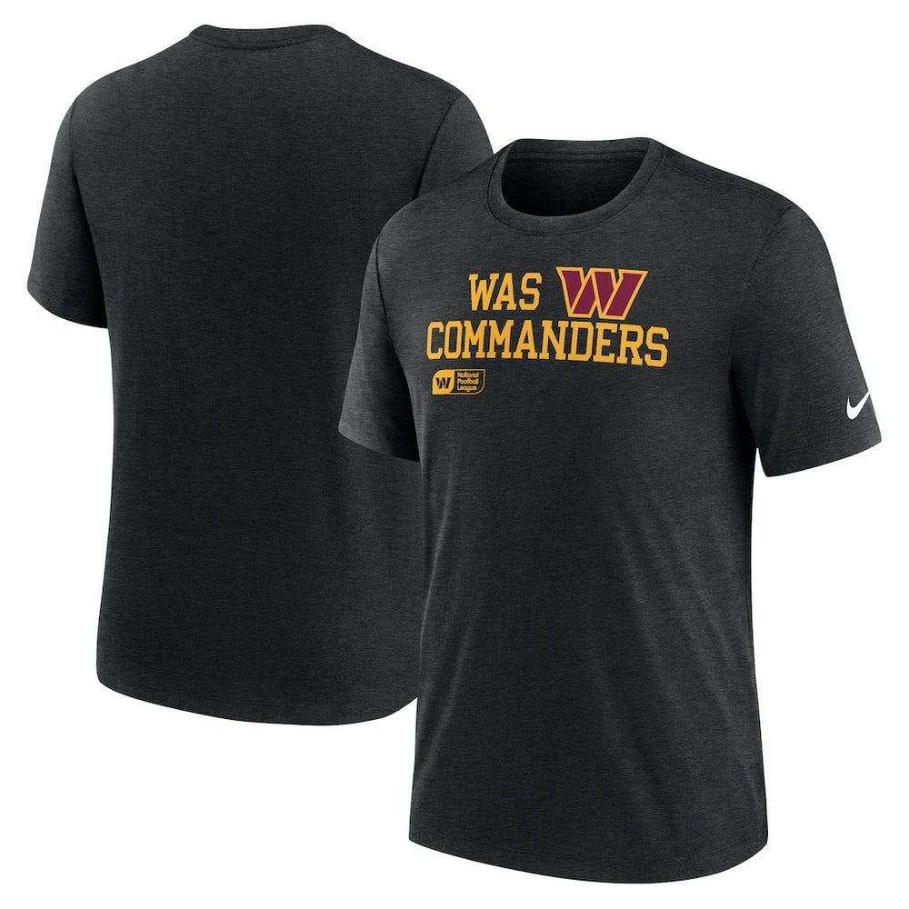 NFL Washington Commanders Overlap Lockup Tri-Blend T-Shirt