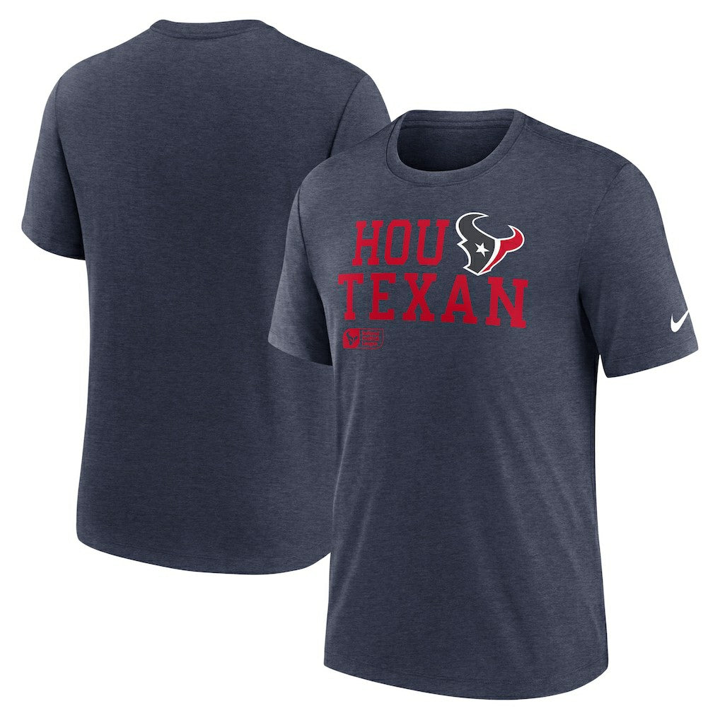 NFL Houston Texans Overlap Lockup Tri-Blend T-Shirt