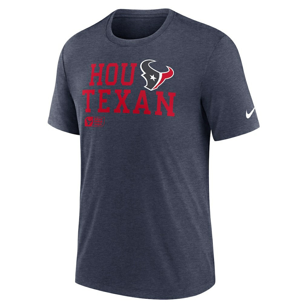 NFL Houston Texans Overlap Lockup Tri-Blend T-Shirt