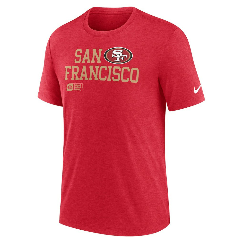 NFL San Francisco 49ers Overlap Lockup Tri-Blend T-Shirt