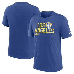 NFL Los Angeles Rams Overlap Lockup Tri-Blend T-Shirt