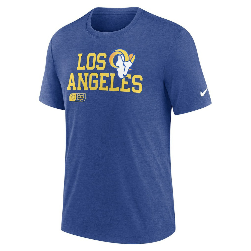 NFL Los Angeles Rams Overlap Lockup Tri-Blend T-Shirt