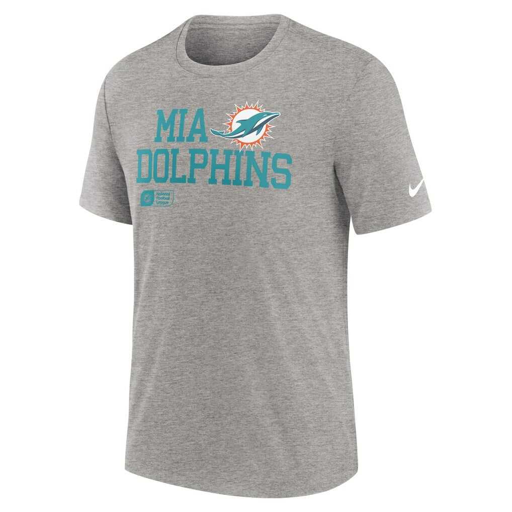 NFL Miami Dolphins Overlap Lockup Tri-Blend T-Shirt