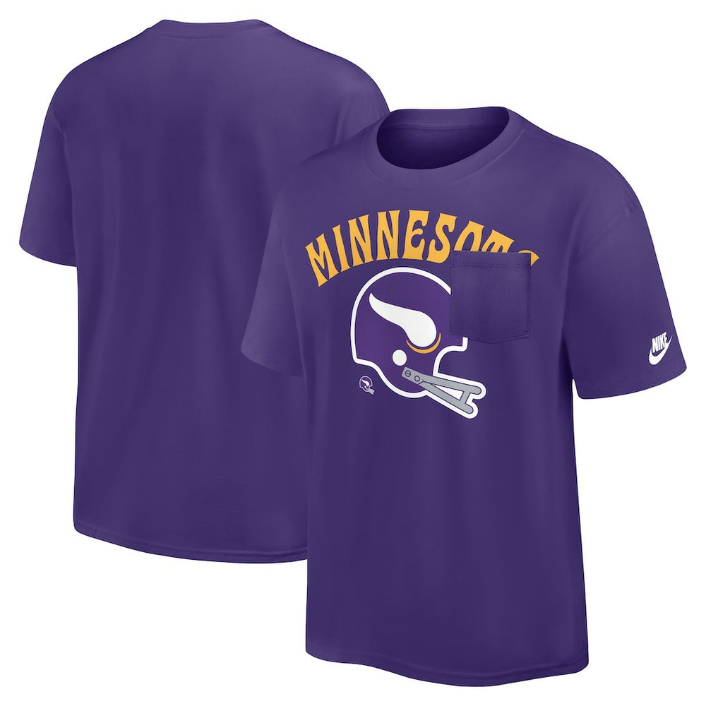 NFL Minnesota Vikings Rewind Heavy Max90 Pocket T-Shirt