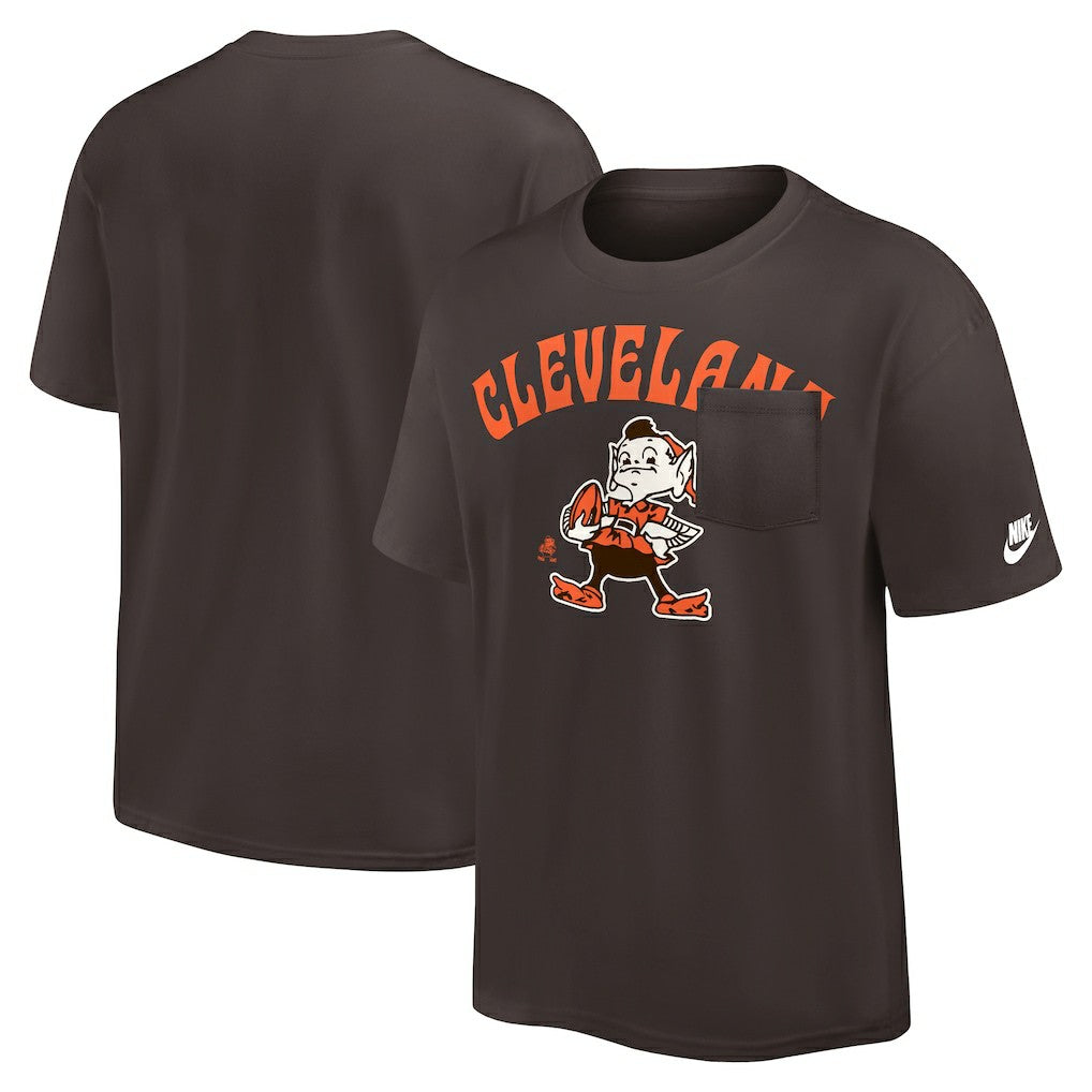 NFL Cleveland Browns Rewind Heavy Max90 Pocket T-Shirt