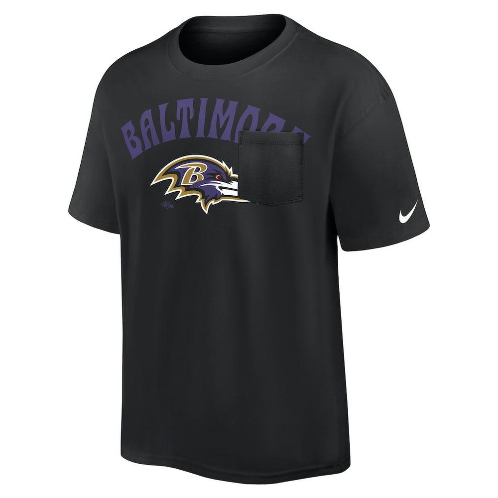 NFL Baltimore Ravens Rewind Heavy Max90 Pocket T-Shirt