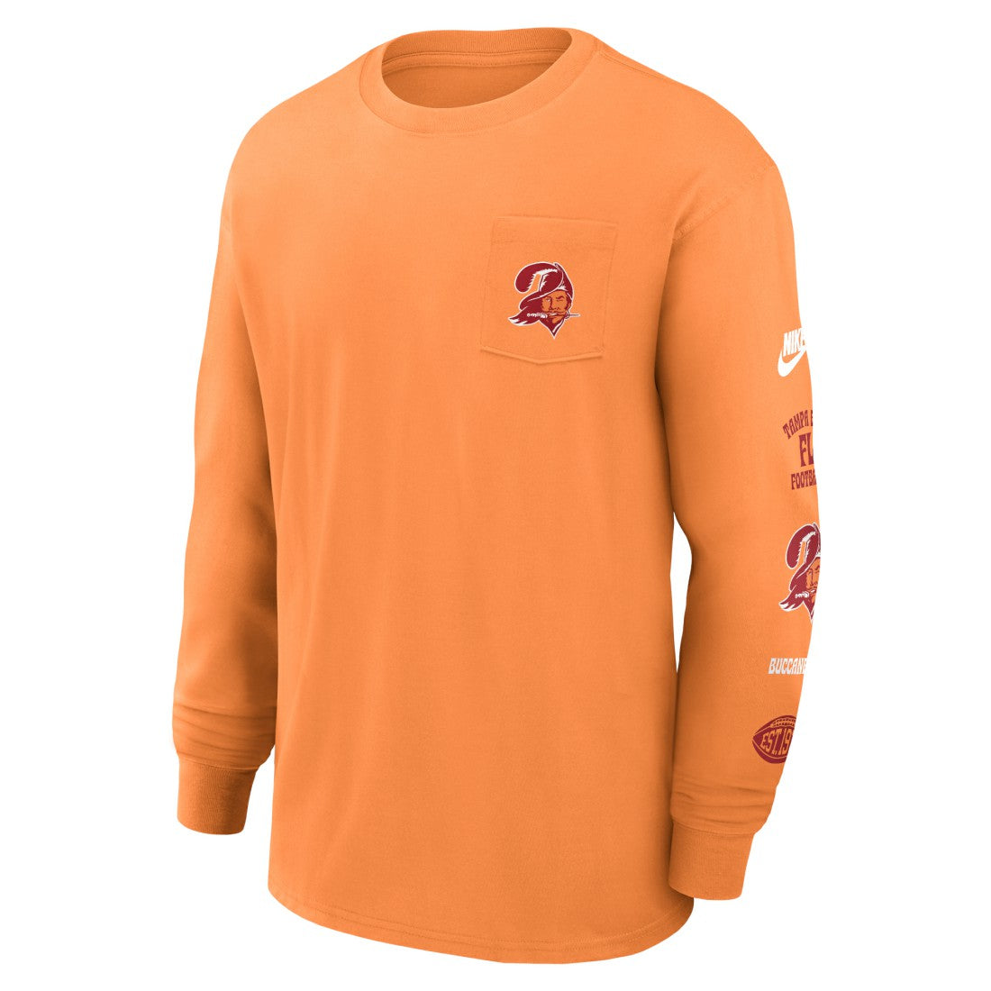 NFL Tampa Bay Buccaneers Rewind Heavy Max90 Pocket Long Sleeve T-Shirt