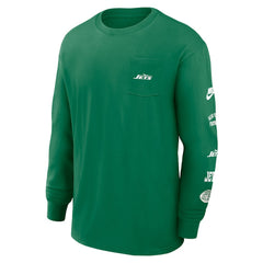 NFL New York Jets Rewind Heavy Max90 Pocket Long Sleeve T-Shirt
