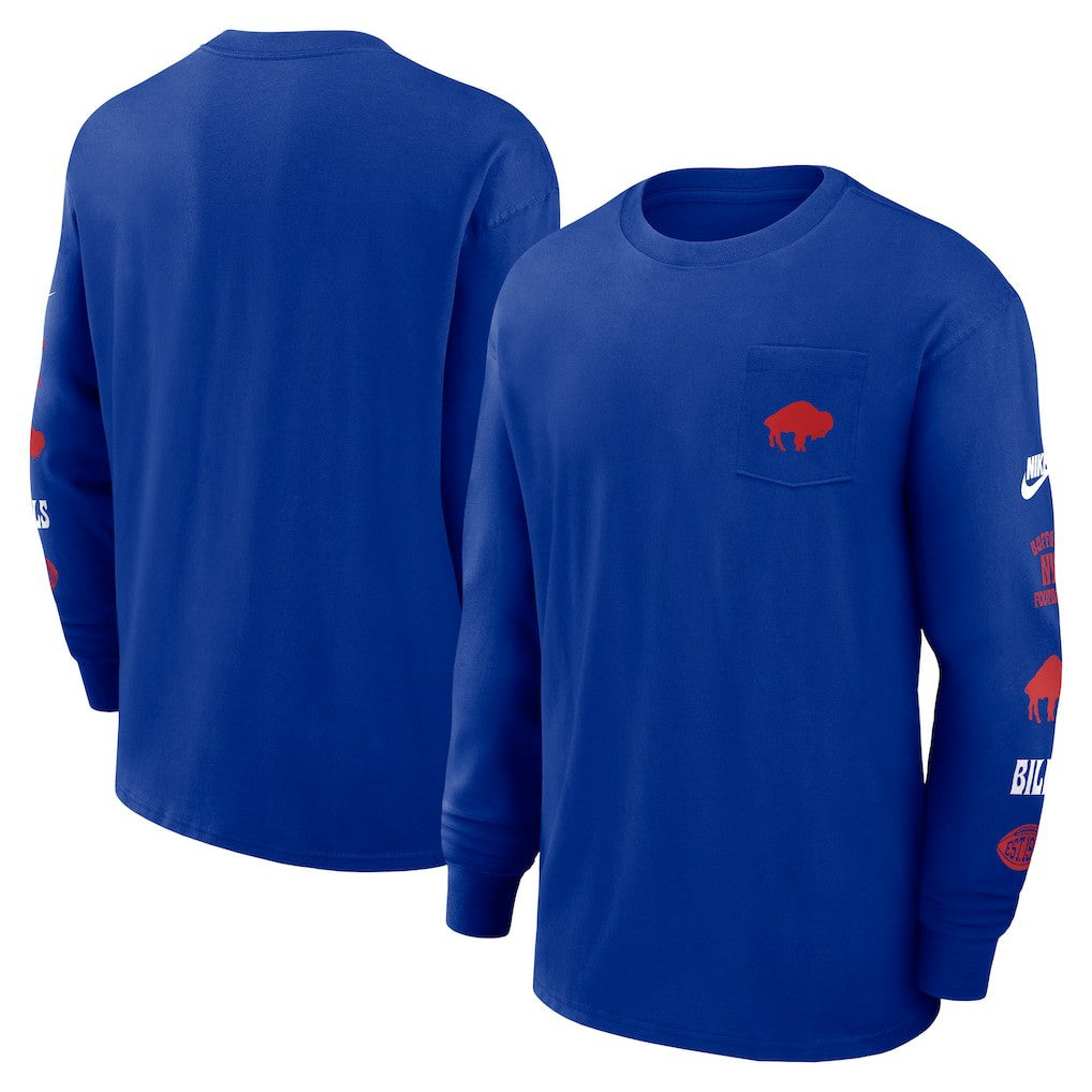 NFL Buffalo Bills Rewind Heavy Max90 Pocket Long Sleeve T-Shirt