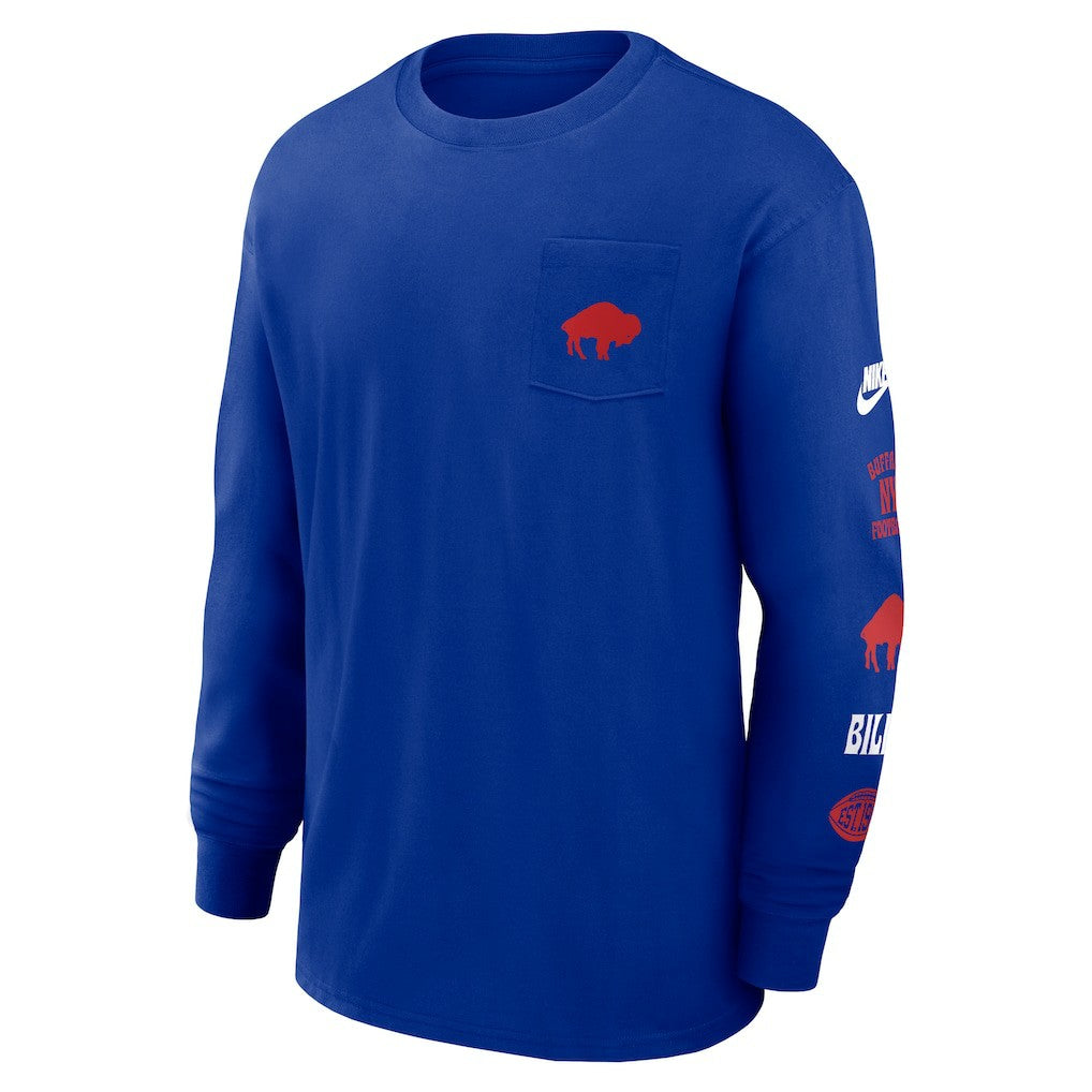 NFL Buffalo Bills Rewind Heavy Max90 Pocket Long Sleeve T-Shirt