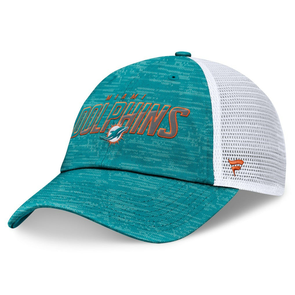NFL Miami Dolphins Challenge Trucker Adjustable Hat