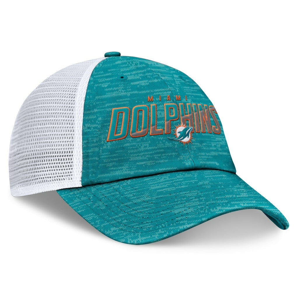 NFL Miami Dolphins Challenge Trucker Adjustable Hat