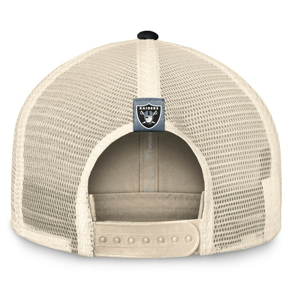 NFL Las Vegas Raiders Diamond Stripe Trucker Adjustable Hat