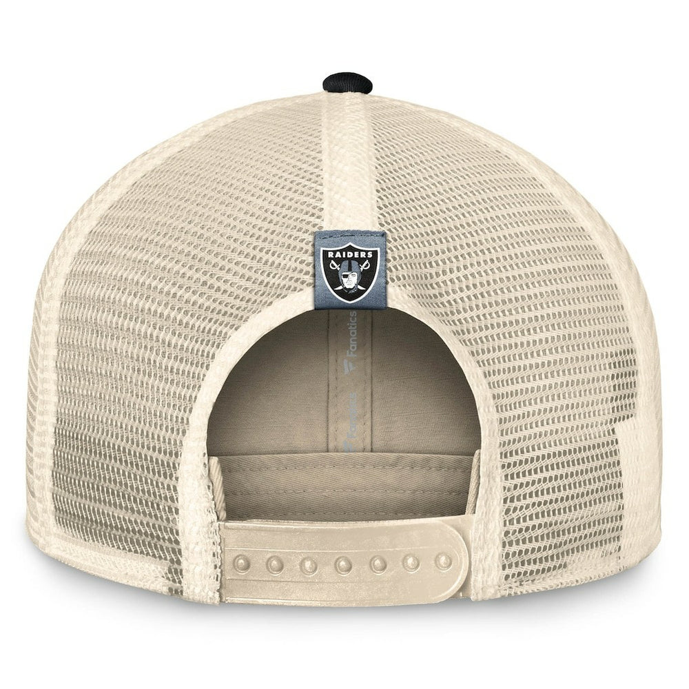 NFL Las Vegas Raiders Diamond Stripe Trucker Adjustable Hat