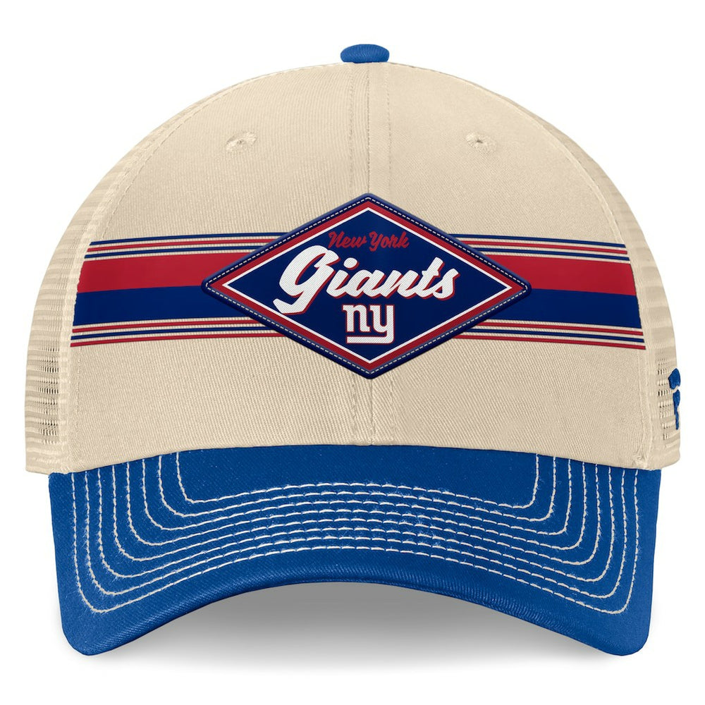 NFL New York Giants Diamond Stripe Trucker Adjustable Hat