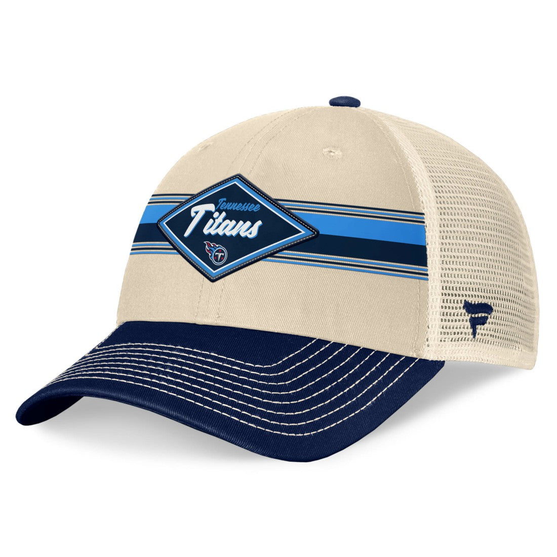 NFL Tennessee Titans Diamond Stripe Trucker Adjustable Hat