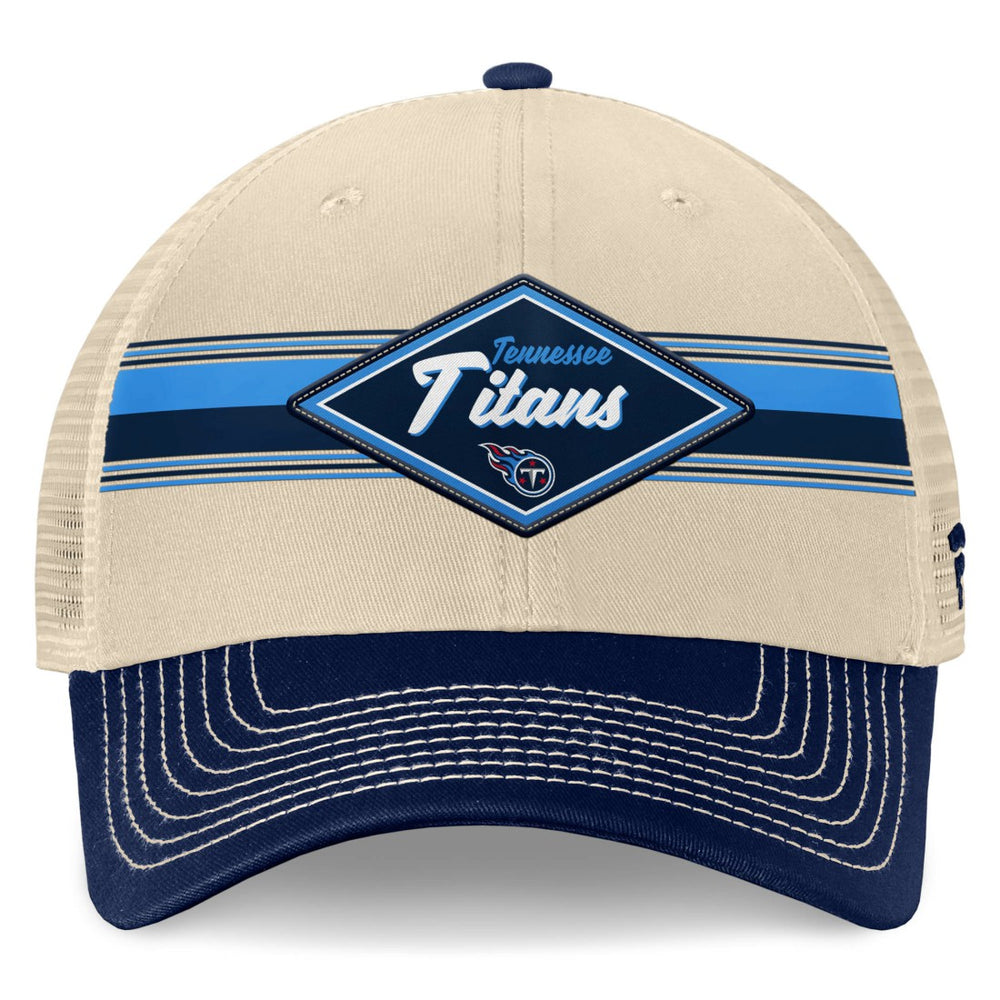 NFL Tennessee Titans Diamond Stripe Trucker Adjustable Hat
