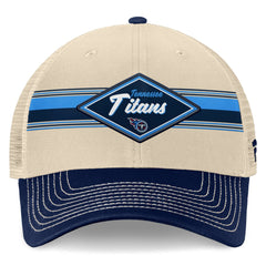 NFL Tennessee Titans Diamond Stripe Trucker Adjustable Hat