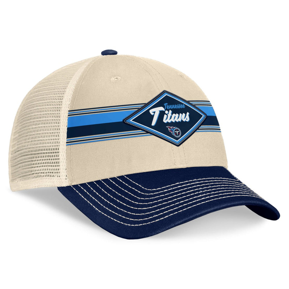 NFL Tennessee Titans Diamond Stripe Trucker Adjustable Hat