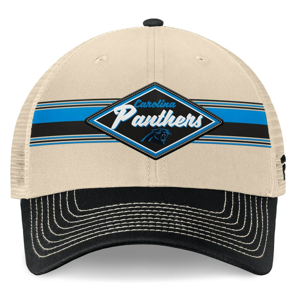 NFL Carolina Panthers Diamond Stripe Trucker Adjustable Hat