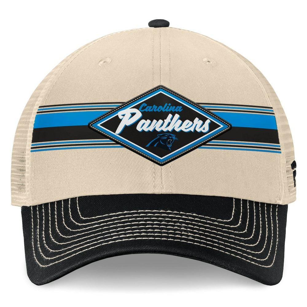 NFL Carolina Panthers Diamond Stripe Trucker Adjustable Hat