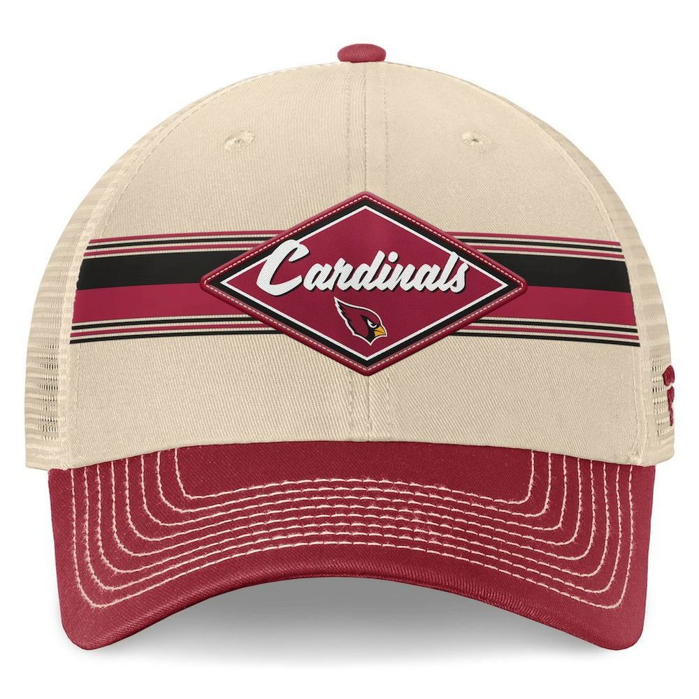 NFL Arizona Cardinals Diamond Stripe Trucker Adjustable Hat