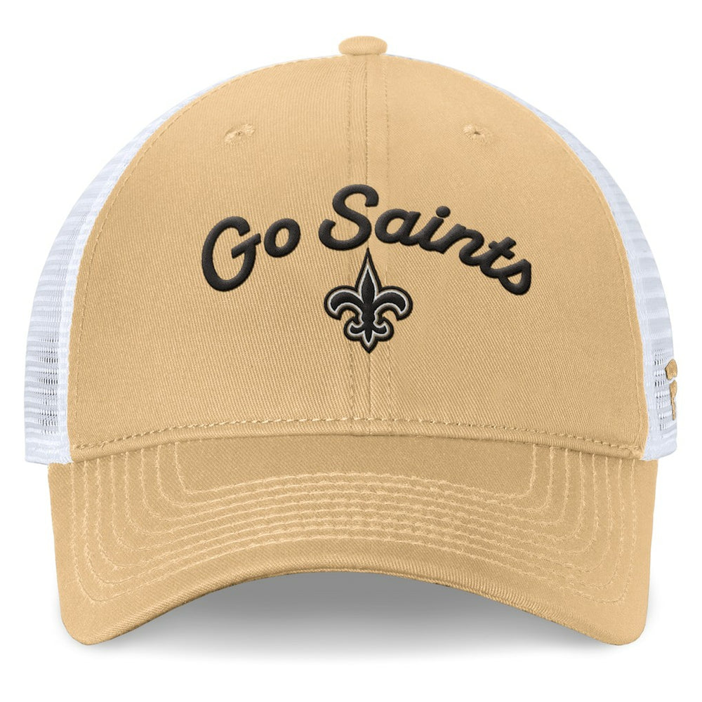 NFL New Orleans Saints Women's Slogan Trucker Adjustable Hat