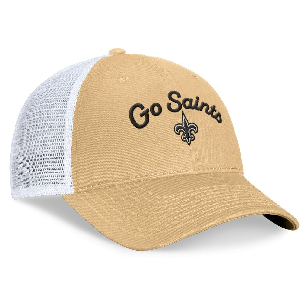 NFL New Orleans Saints Women's Slogan Trucker Adjustable Hat