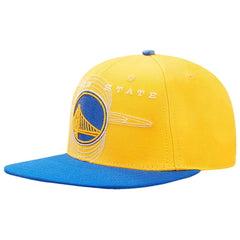 Golden State Warriors Pro Standard Logo Morph Snapback Hat sale - Gold/Royal online