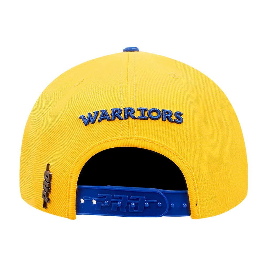 Golden State Warriors Pro Standard Logo Morph Snapback Hat sale - Gold/Royal online