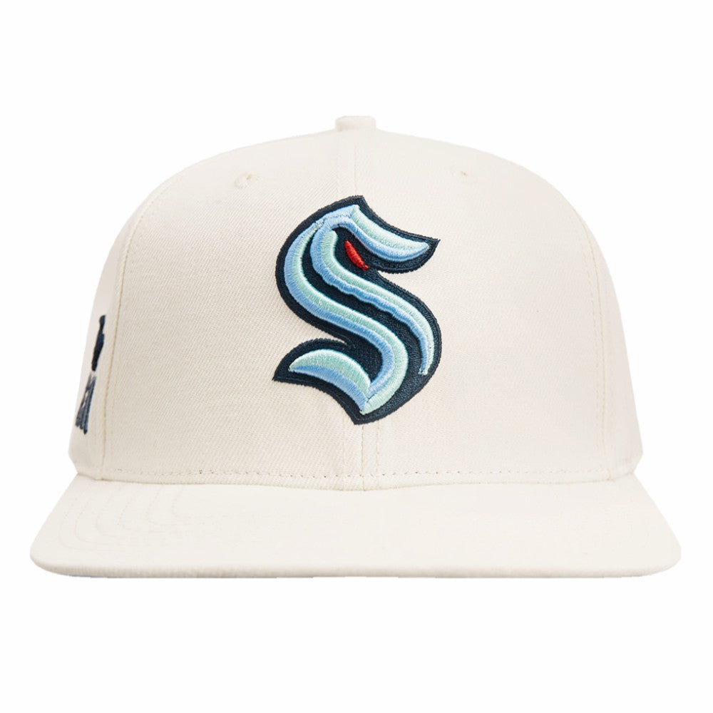 Seattle Kraken Pro Standard Retro Classic Logo Snapback Hat