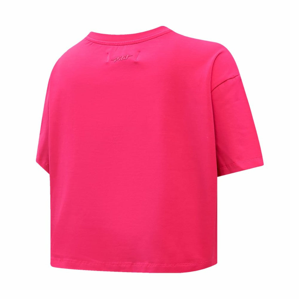 St. Louis Cardinals Pro Standard Women's Triple Pink Boxy Cropped T-Shirt - Pink