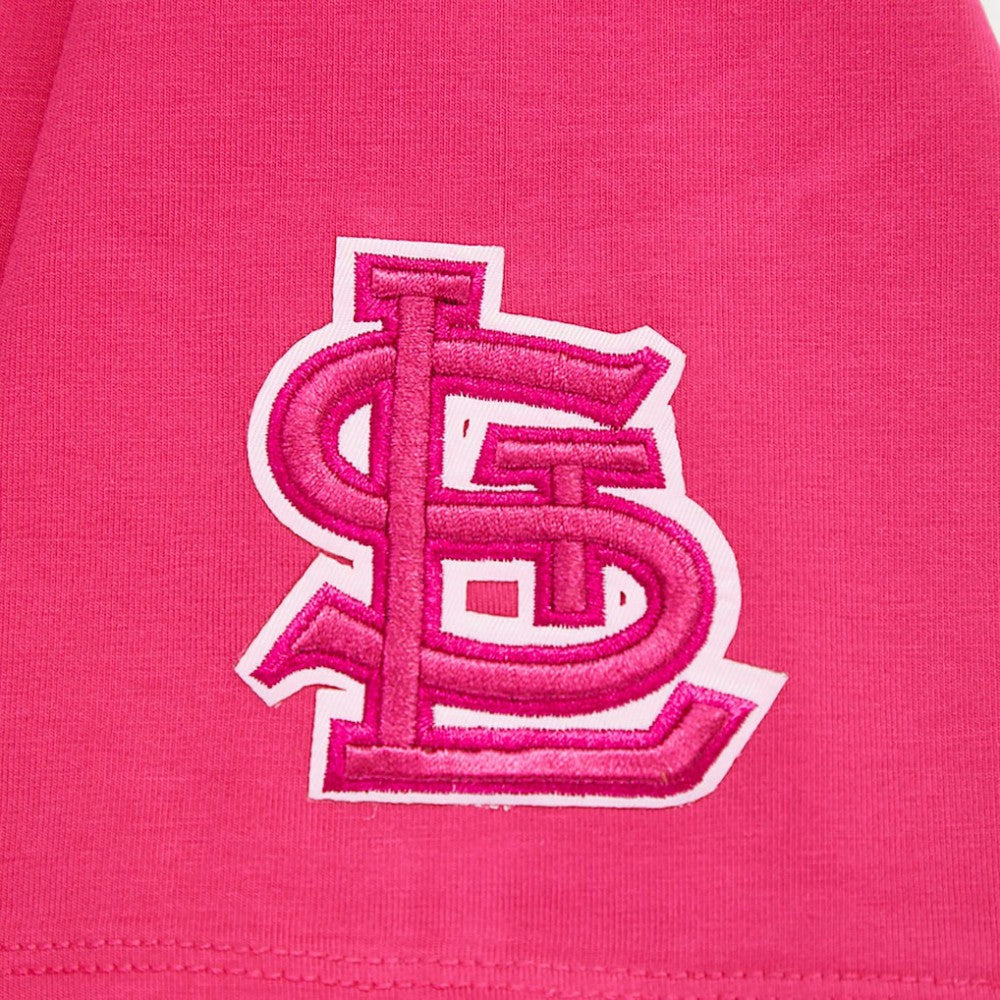 St. Louis Cardinals Pro Standard Women's Triple Pink Boxy Cropped T-Shirt - Pink