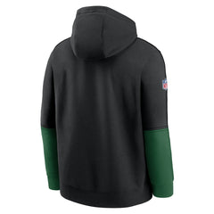 NFL New York Jets Throwback Logo Club Tri-Blend Pullover Hoodie