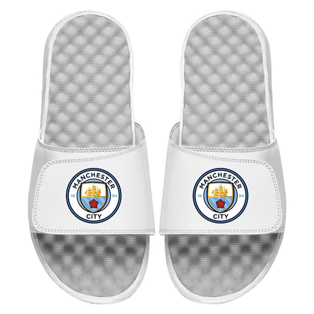 Manchester City ISlide Primary Logo Slide Sandals / Soccer Discount