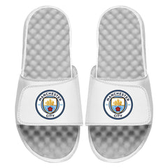 Manchester City ISlide Primary Logo Slide Sandals / Soccer Discount