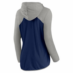 New York Yankees Women's Script Sleeve Full-Zip Hoodie - Navy/Gray