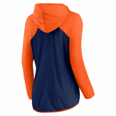 Houston Astros Women's Script Sleeve Full-Zip Hoodie - Navy/Orange