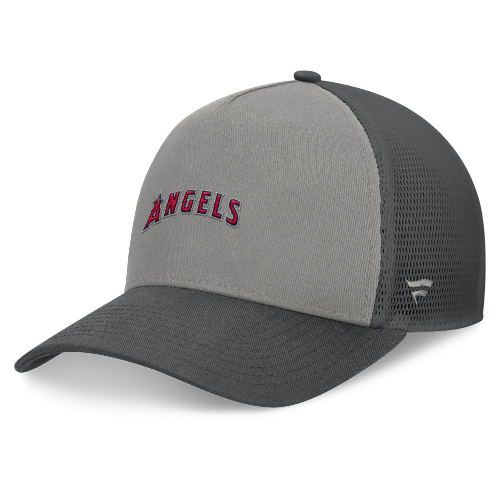 Los Angeles Angels A-Frame Trucker Adjustable Hat - Gray/Graphite