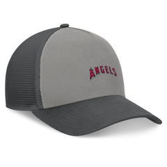 Los Angeles Angels A-Frame Trucker Adjustable Hat - Gray/Graphite
