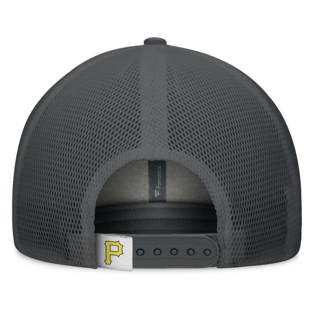 Pittsburgh Pirates A-Frame Trucker Adjustable Hat - Gray/Graphite