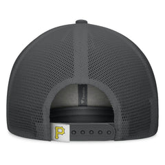 Pittsburgh Pirates A-Frame Trucker Adjustable Hat - Gray/Graphite
