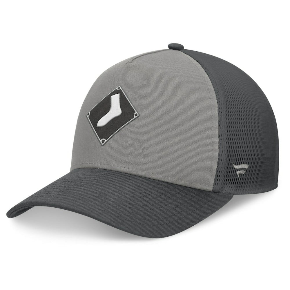 Chicago White Sox A-Frame Trucker Adjustable Hat - Gray/Graphite