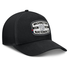Washington Nationals Team Patch A-Frame Trucker Snapback Hat - Black
